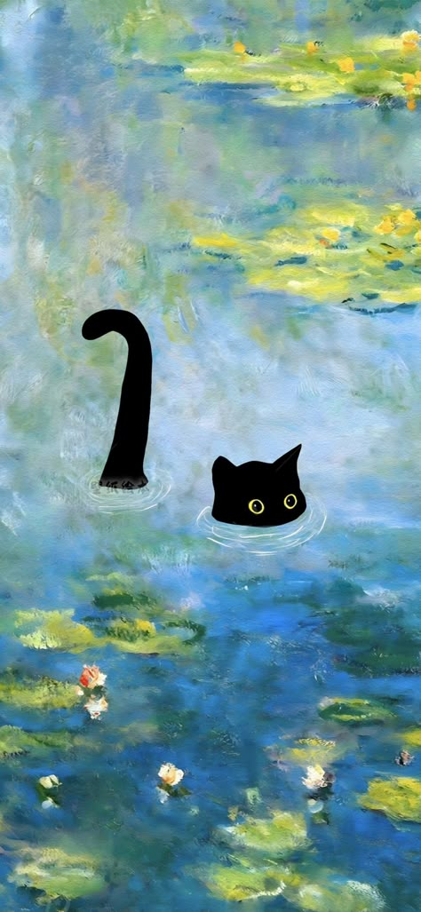 Cat Screensaver, Wallpaper Gatos, Cat Phone Wallpaper, Phone Wallpaper Boho, Cat Background, Arte Van Gogh, Cool Wallpapers Art, Simple Wallpapers, Cat Wallpaper