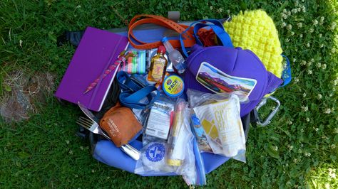 All day bags have the first-aid kits, the sunscreen, 'biners...but have you considered ever birthday candles, a cork, or body paint as kayaking essentials? Kayak Emergency Kit, Kayaking Packing List, Kayaking Essentials, Sea Kayaking Gear, Clear Kayak, Inflatable Paddle Board, Kayak Adventures, Diy Gardening, First Aid Kit