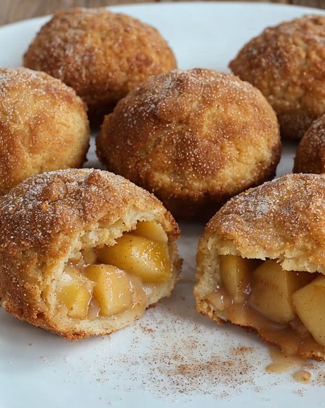 Indulge in these Easy Air Fryer Apple Pie Bombs! Crispy, golden treats bursting with cinnamon-spiced apple filling. Perfect for a quick dessert fix. #ApplePie #AirFryerDessert #EasyRecipes #FallTreats #DessertLovers Apple Fritter Bites Air Fryer, Quick Air Fryer Desserts, Air Fryer Apple Desserts, Air Fryer Apple Fritters, Crescent Roll Apple Pie, Air Fryer Apple Pie, Apple Bites Recipe, Air Fryer Desserts, Air Fryer Dessert