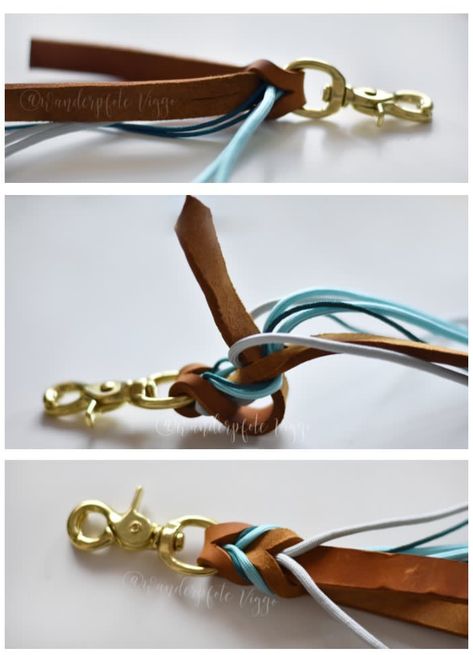 Bracelet En Cuir Diy, Mens Bracelet Diy, Horse Tack Diy, Diy Leather Working, Paracord Diy, Paracord Tutorial, Diy Leather Projects, Leather Dog Leash, Knots Diy