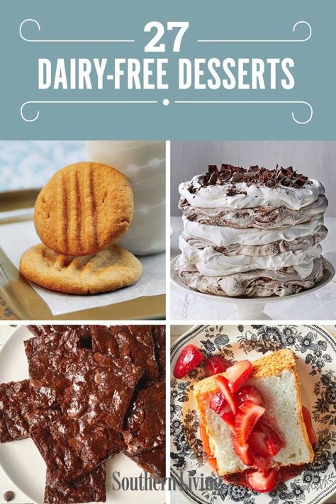 Diary Free Dessert, Dairy Free Dessert Recipes Easy, Lactose Free Desserts, Dairy Free Deserts, Dairy Free Dessert Easy, Soy Free Desserts, Non Dairy Desserts, Nut Free Desserts, Dairy Free Cooking