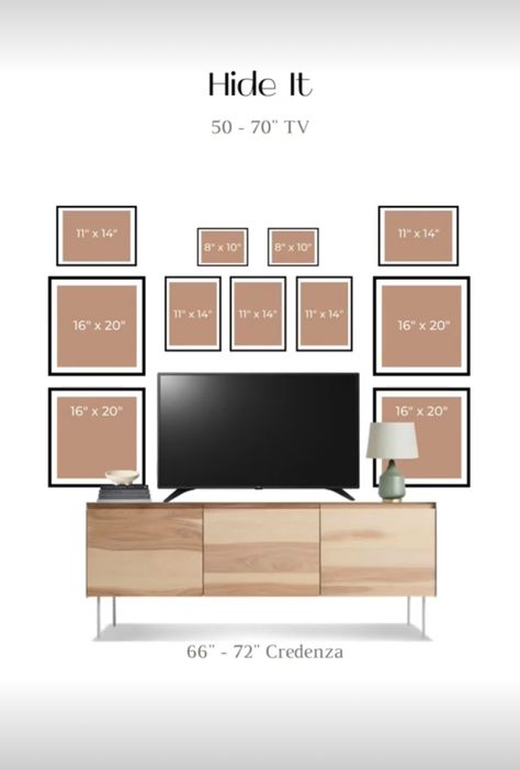 Family Photos Around Tv, Tv Wall Photo Gallery, Gallery Wall Living Room With Tv, Picture Above Tv, Photos Above Tv, Tv Collage Wall, Pictures Around Tv On Wall, Farmhouse Montana, Tv Gallery Wall Ideas