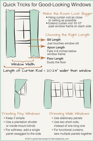 Universal Tricks for Good-Looking Curtain Panels How To Hang Curtains, Hang Curtains, Casa Clean, Pleat Curtains, Curtain Length, Wide Windows, How To Hang, Small Windows, Bedroom Windows