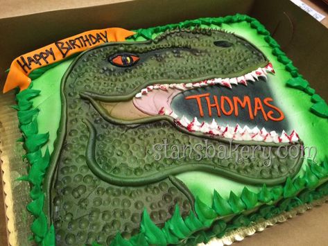 Dino Birthday Cake, T Rex Cake, Dino Cake, Birthday Sheet Cakes, Dinosaur Birthday Cakes, Dinosaur Themed Birthday Party, Dino Birthday Party, Dinosaur Cake, Dino Birthday