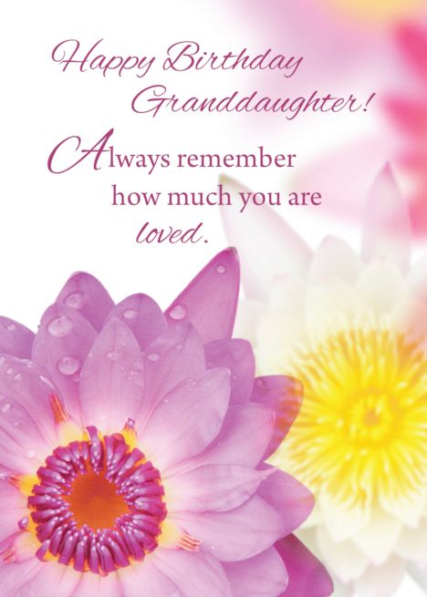 Granddaughter Birthday Pink Yellow Flowers Religious card Grandaughter Birthday Wishes, Happy Birthday Granddaughter, Birthday Granddaughter, Happy Birthday Sister Quotes, Unique Birthday Wishes, Happy 23rd Birthday, Pink Yellow Flowers, Birthday Wishes For Him, Blue Morning