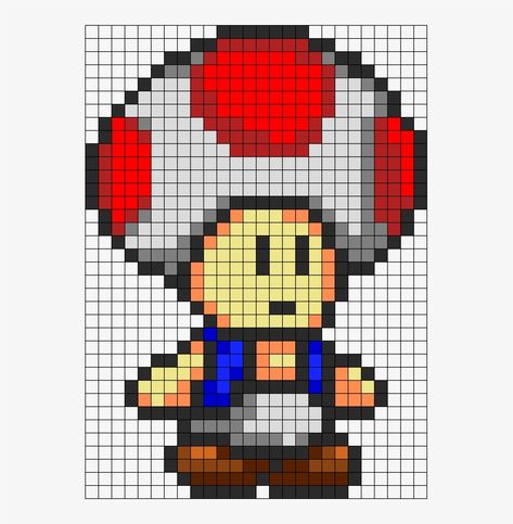 Biology Worksheet, Easy Pixel Art, Pixel Crochet, Bead Pattern, Art Png, Perler Bead Patterns, Perler Bead, Toad, Perler Beads