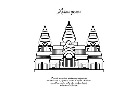 Angkor Wat vector icon isolated by Anno Urbis in Graphics, vector graphics Angkor Wat Drawing Easy, Angkor Wat Drawing, Angkor Wat Tattoo, Cambodian Art, Angkor Wat Temple, Concept Models Architecture, Element Design, Historical Landmarks, Angkor Wat