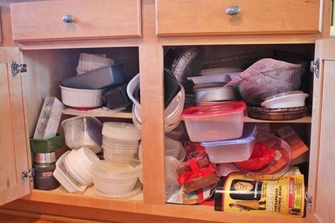 30 Little Things That Make A House Look Messy Tupperware Organizing, Wall File Holder, Under Shelf Storage, Dollar Store Bins, Kitchen Cabinet Organization Ideas, Wall File, Plastic Drawer Organizer, Shelf Baskets Storage, Organizing Challenges