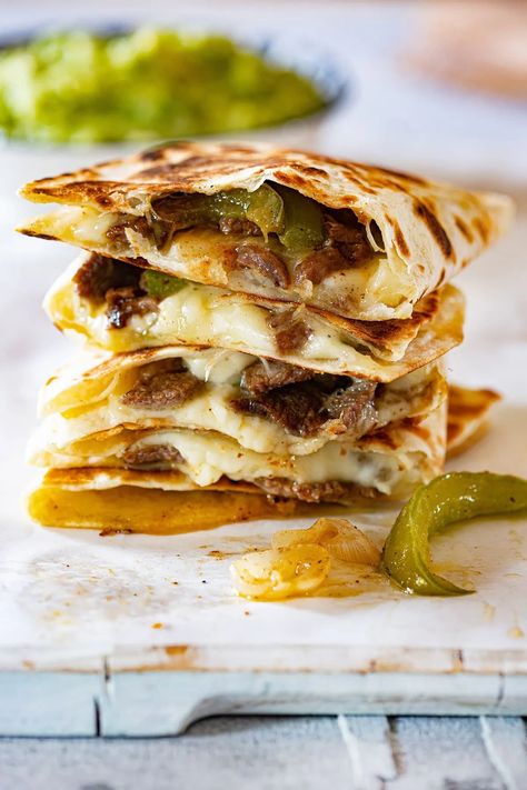 Steak Quesadilla Healthy Steak Quesadilla, Cheese Steak Quesadilla Recipes, Beef Shaved Steak Quesadilla, Steak Quesadilla Recipe Mexican, Steakumm Quesadilla, Steak Quesadilla, Steak