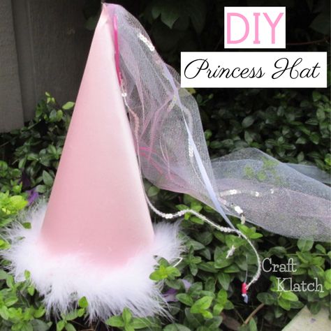 How to Make a Princess Hat Craft Tutorial - Craft Klatch Princess Baby Shower Ideas, Princess Hat, Couple Halloween Costumes For Adults, Princess Diy, Life's Too Short, Food Kids, Baby Shower Princess, Diy Hat, Princess Birthday Party