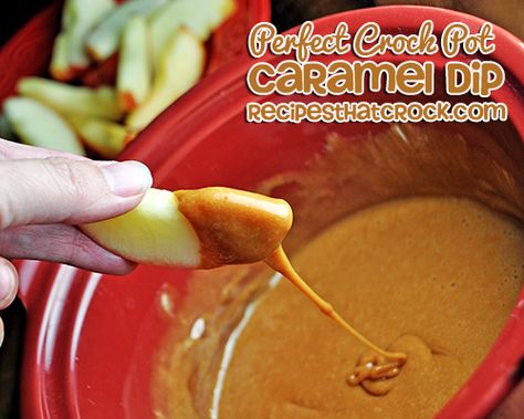 Crock Pot Caramel Dip - Recipes That Crock! Crock Pot Caramel, Slow Cooker Dips, Crock Pot Dips, Delicious Dips Recipes, Caramel Dip, Gooseberry Patch, Crock Pot Desserts, Sweet Dips, Dessert Dips