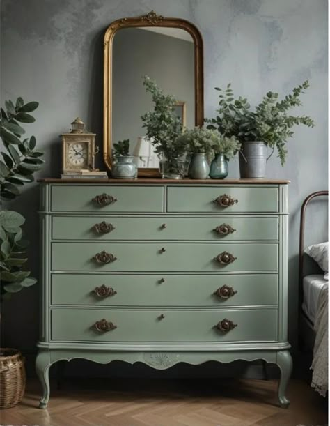 Bedroom Ideas Chic, Green And Grey Bedroom Ideas, Sage Green And Grey Bedroom, Green And Grey Bedroom, Sage Green And Grey, Sage Green Furniture, Sage Green Bedroom Ideas, Green Bedroom Furniture, Sage Green Rug