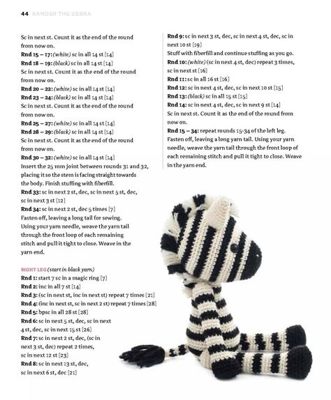 Galerie.ru / Photo #44 - 046 - miroslava388 Crochet Zebra Pattern, Crochet Lovey Free Pattern, Crochet Zebra, Crochet Fish, Cute Amigurumi, Crochet Teddy Bear Pattern, Pola Amigurumi, Crochet Amigurumi Free Patterns, Crochet Amigurumi Free