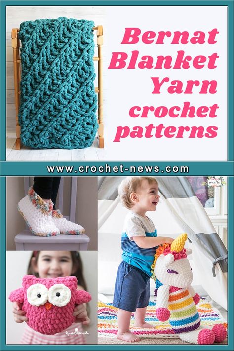 Bernat Baby Blanket Yarn Patterns Hats, Crochet With Bernat Blanket Yarn, Crochet Patterns For Blanket Yarn, Crochet Patterns For Bernat Blanket Yarn, Bernat Blanket Yarn Patterns Crochet Easy, Bernat Blanket Yarn Scarf Patterns, Bernal Blanket Yarn Patterns, Bernat Yarn Projects, Fleece Yarn Crochet Patterns