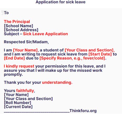 Application for sick leave  ,sick leave application for school,leave letter to principal,application for sick leave,sick leave application,application for sick leave in english,sick leave,principal for sick leave, Sick Leave Application For School, Leave Application For School, Application For Sick Leave In English, Entrepreneurship Mindset, When Your Sick Meme Funny, Being Sick Memes, Memes About Being Sick, Sick Leave, Class 8