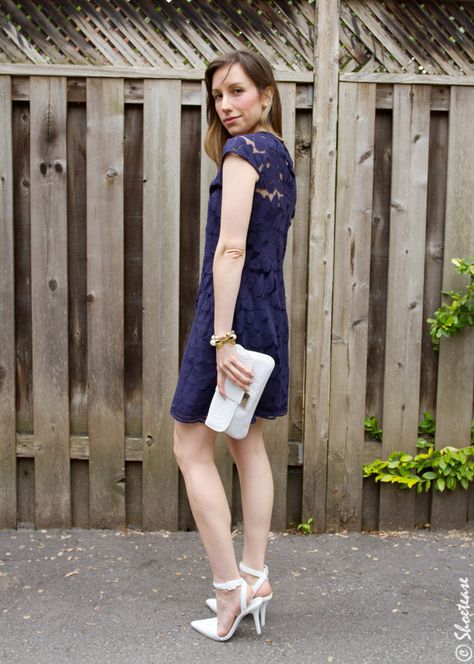 What Color Shoes with Navy Dress Blue Heels Outfit, Navy Blue Dress Outfit, Spring Denim Outfits, Navy Dress Shoes, Navy Blue And White Dress, Navy Dress Outfits, Blue And White Outfits, Blue Dress Outfits, Bright Blue Dresses