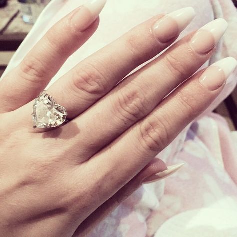 Lady Gaga's engagement ring is the exact ring I want Lady Gaga Engagement Ring, Engagement Ring Heart, Heart Engagement Ring, Celebrity Rings, Heart Shaped Diamond Ring, Heart Engagement, Favorite Engagement Rings, Celebrity Nails, Cubic Zirconia Engagement Rings