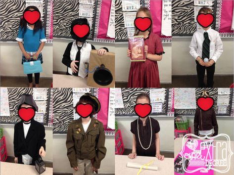 I’m a little late to the party.  I’ve been pulling a LOT of late nighters lately, and I just haven’t had the extra time or energy needed to blog effectively.  I hope you will forgive me. 🙂  I actually hosted our Wild Ones Wax Museum and Biography Wax Museum about a week ago, but time … Wax Museum School Project Girl, Wax Museum School Project Ideas, Wax Museum School Project, Wax Museum Project, Tri Fold Poster, Biography Projects, Annie Sloan Old White, Eleanor And Park, 4th Grade Social Studies