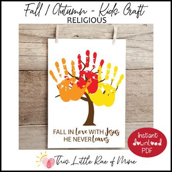 Christian Diy, Fall In Love With Jesus, Fall Handprint Crafts, Hand Print Tree, Autumn Leaves Craft, Document Frame, Autumn Activities For Kids, Handprint Craft, Leaf Crafts