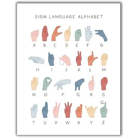 Vintage Tin Sign ASL American Sign Language Alphabet Educational s ABC Playroom Wall Art Boho Classroom Decor Homeschool s Art 8x12 Inch Cafe School Decoration (Paid Link) Asl Poster, Sign Language Poster, American Sign Language Alphabet, Language Poster, Asl Alphabet, Abc Wall Art, Boho Classroom Decor, Bilik Permainan, Dorm Gift