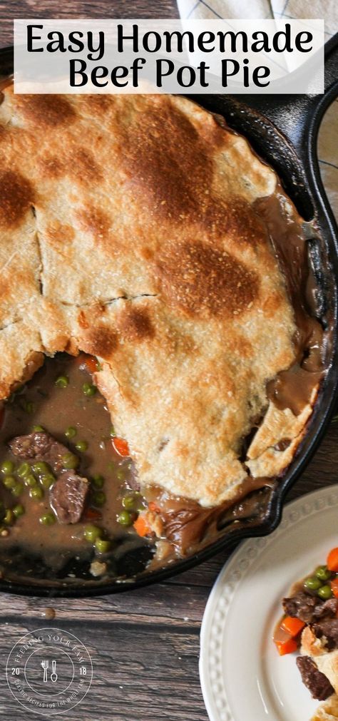 Easy Beef Pot Pie, Beef Pot Pie Recipe, Beef Pot Pie, Beef Pot Pies, Pot Pie Filling, Beef Pies, Beef Gravy, Easy Pie Recipes, Pot Pies Recipes