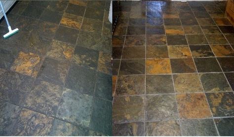 How to Clean Slate Floors? Cleaning Slate Tile Floors, How To Clean Slate Tile, Cleaning Slate Tile Showers, How To Clean Slate Floors, Cleaning Slate Floors, Slate Shower Tile, Black Slate Floor, Slate Bathroom, Tile Floor Cleaner