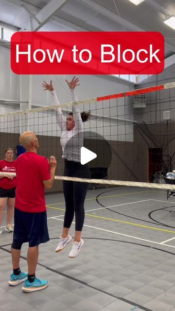 Coach Chijo on Instagram: "How to Block  This drill provides a starting point to learn block timing. Actual timing in live games will vary depending on things like hitter's arm swing speed, hang time, blocker's height or vertical jump, etc. Fine-tune it in your practice.  #volleyball #volley #volleyballplayer #volleyballgirls #voleibol #voleybol #pallavolo #volleyballtraining #volleyballteam #sport #volleyballislife #sports #volleyballlife #volleyballgame #volleyballtime #athlete #fitness #training #workout #sports" Volleyball Blocking, How To Block In Volleyball, How To Block Volleyball, Volleyball Blocking Drills, Outside Hitter Volleyball Drills, Blocking Volleyball, Blocking Drills Volleyball, Improve Vertical Jump Volleyball, Vertical Training Volleyball