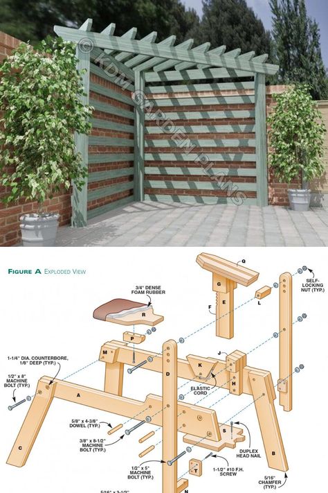 Wooden Garden Corner Pergola 2.3mx2.3m DIY woodwork Plans | Etsy Woodwork Plans, Corner Pergola, Garden Corner, Exploded View, Wooden Storage Box, Free Woodworking Plans, Wooden Storage Boxes, Wooden Projects, Garden Boxes