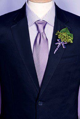 Navy suit, light purple shirt/tie Wedding Suits Men Blue, Jordan Wedding, Purple Periwinkle, Wedding Color Combinations, Suits Groom, Suit Ideas, Blue Themed Wedding, Wedding Groomsmen, Lavender Wedding