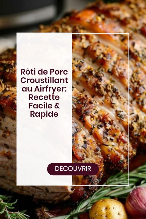 Rôti de Porc Croustillant au Airfryer: Recette Facile & Rapide Ninja Air Fryer, Ninja Foodi, Family Cooking, Air Fryer