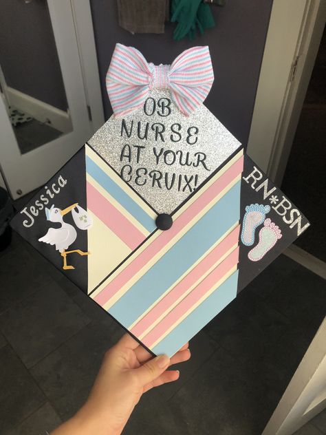 Obgyn Graduation Cap, Postpartum Nurse Graduation Cap, Nicu Grad Cap, Labor And Delivery Nurse Grad Cap, Labor And Delivery Grad Cap, Ob Nurse Graduation Cap, Grad Caps Nursing, Labor And Delivery Nurse Graduation Cap, Labor And Delivery Graduation Cap