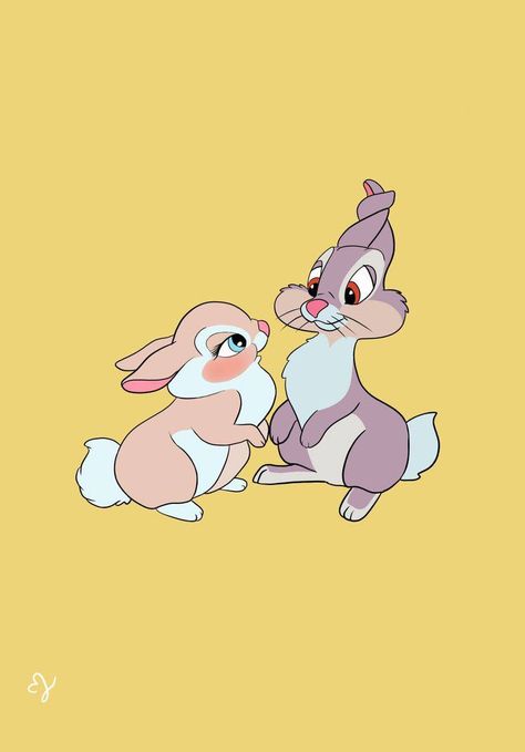 Draw Animation, Miss Bunny, Dragon Ball Z Iphone Wallpaper, Disney Canvas Art, Bambi Disney, Cute Bear Drawings, Bunny Drawing, Bunny Wallpaper, Cute Panda Wallpaper