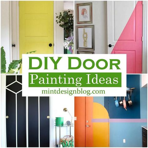 Diy Door Painting Ideas, Door Painting Ideas Bedroom, Painting Ideas Bedroom, Bedroom Y2k, Door Painting Ideas, Bedroom Preppy, Bedroom Minecraft, Friends Door, Art Room Doors