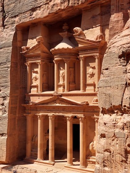 Beige House, London Big Ben, Seven Wonders Of The World, Dome Building, City Of Petra, Architecture Today, Designer Dogs, Petra Jordan, White Sky