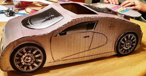 Bugatti Veyron valentine box Car Valentine Box Ideas, Car Valentine, Valentine's Boxes, Diy Valentines Box, Kids Valentine Boxes, Boys Valentines, Valentine Boxes, Valentines Box, Valentine Day Boxes