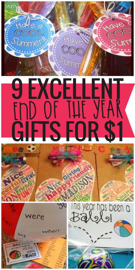 9 Excellent End of the Year Gifts for $1! An affordable way to say goodbye to your students! Elementary Graduation Gifts, Student Gifts End Of Year, Preschool Graduation Gifts, Girl Scout Gifts, Kindergarten Graduation Gift, Elementary Graduation, Student Birthday Gifts, End Of Year Party, Friends School