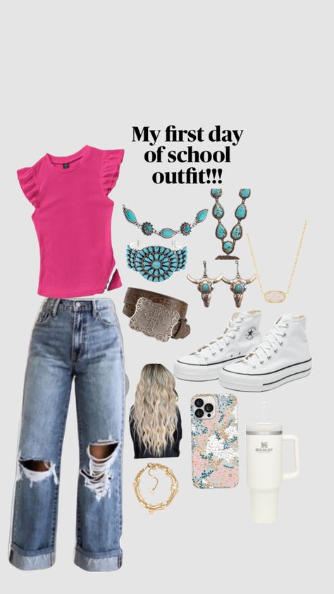 Western Outfits For School, Southern Preppy Outfits, Cute Western Outfits, Casual Country Outfits, Southern Outfits, Country Style Outfits, Modesty Outfits, Western Wear Outfits, Cute Country Outfits