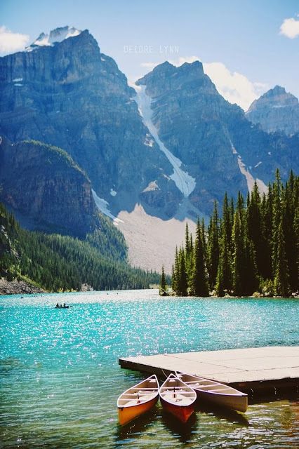 New Wonderful Photos: Lake Louise, Canada Lake Louise Canada, Gorgeous Scenery, Canoes, Lake Louise, Honeymoon Destinations, Alam Yang Indah, Aruba, Barbados, Crete