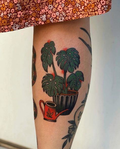 Traditional Plant Tattoo, Cactus Tattoo, Traditional Style Tattoo, Doodle Tattoo, Plant Tattoo, Indian Tattoo, Tree Tattoo, American Traditional, Skin Art