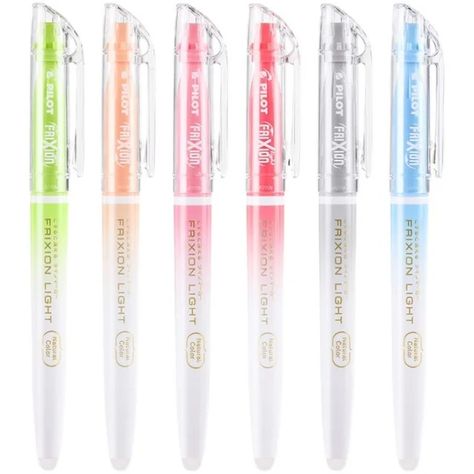 Pilot SW-FL Pastel Light Highlighter Pen 6 Colors Frixion Erasable Pens Japan Frixion Erasable Pens, Frixion Highlighter, Erasable Highlighters, Pilot Frixion Pens, Frixion Pens, Pilot Frixion, Highlighter Pen, Paint Brushes, Highlighter