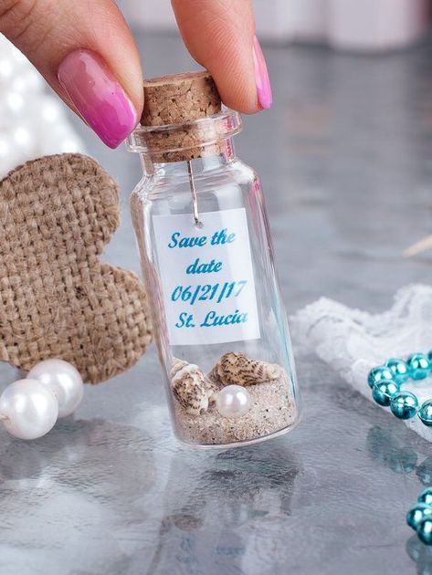 Beach In A Bottle, Wedding Message, Beach Favors, Blue Wedding Favors, Summer Wedding Favors, Summer Favors, Beach Wedding Decorations Reception, Wedding Desert, Wedding Messages