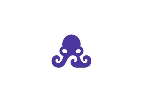 Negative Space Octopus logo by Kreatank #octopus #octo #ink #negative #space #negativespace #logo #design #creative #cute #simple #purple #mark #vector #identity #kreatank #ocean #sea Space Octopus, Octopus Logo, Sea Logo, Cat Logo Design, Expert Logo, Logo Desing, Logo Animal, Cute Octopus, Tshirt Printing Design