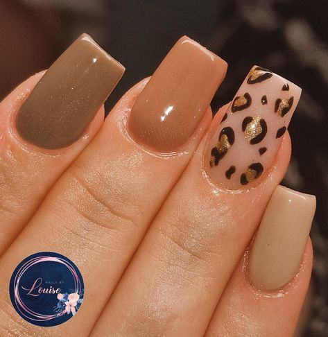 Brown, nude, autumn nails. Leopard print with chrome pigment Fall Cheetah Nails Short, September Nails Cheetah, Matte Brown Cheetah Nails, Dark Brown Leopard Nails, Cheetah Print Accent Nail, Cheetah Print Nails, September Nails, Leopard Print Nails, Leopard Nails