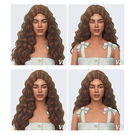 MARIA by simstrouble | simstrouble on Patreon Simstrouble Curly Hair, Sims 4 Cc Hair Simstrouble, Simstrouble Cc, Sims 4 Curly Hair, Sims 4 Cc Hair, Sims 4 Hair Male, Sims 4 Patreon, Black Wavy Hair, The Sims 4 Skin