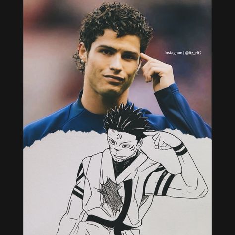 Comment your favourite ❤️ ⚽️ . . . #art #sketch #anime #messi #ronaldo #gojo #sukuna #instagram Ronaldo Anime Wallpapers, Anime Ronaldo, Messi Art Drawing, Ronaldo Anime, Messi Anime, Ronaldo Art, Messi Art, Gojo Sukuna, Hooded Eye Makeup Tutorial