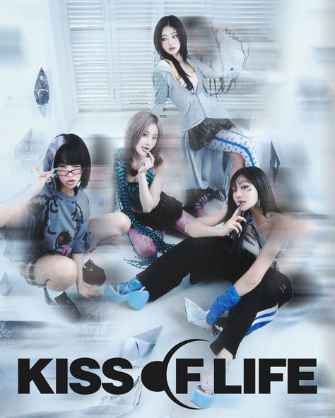 KISS OF LIFE Kiss Of Life, Life Group, Lisa Bp, Lose Yourself, Love Kiss, Men's Korean Style, Life Pictures, We Fall In Love, Korean Hairstyle