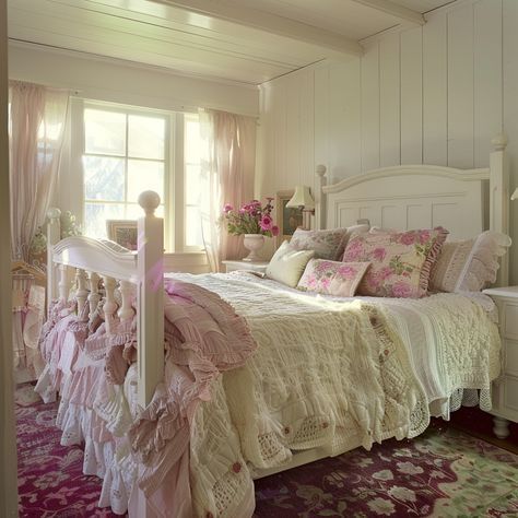 13 Girly Bedroom Ideas To Unleash Your Feminine Side – DreamyHomeStyle Girly Bedroom Ideas For Women, Girly Bedroom Ideas, Cozy Cottage Bedroom, Decorating A Bedroom, Cottage Bedroom, Woman Bedroom, Cozy Cottage, Bedroom Ideas, Bedroom Decor