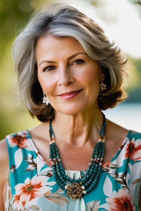 Mature Women Are Loving These 33 Trending Hairstyles - TheHairStyleTrends Mid Length Hair For Older Women, Sholder Length Hair Styles, Over 50 Haircuts, Hairstyles For Seniors, Formal Hairstyles For Short Hair, Gray Hairstyles, Older Women's Hairstyles, Haircuts For Medium Length Hair, Over 60 Hairstyles