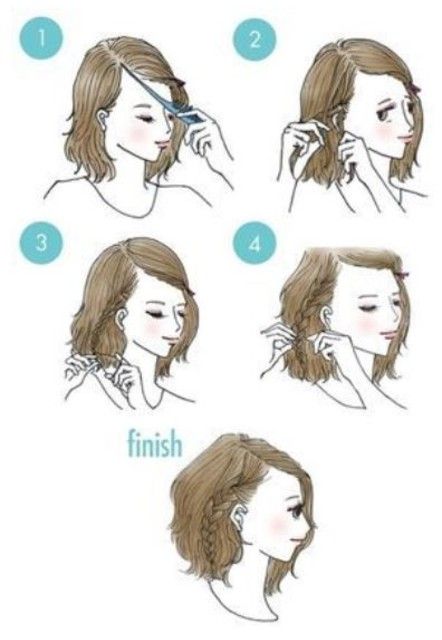 Super Hair, Peinados Fáciles Para Cabello Corto, Braid Tutorial, Popular Haircuts, Love Your Hair, Short Hairstyle, Short Haircut, Trending Hairstyles, Hairstyles For School