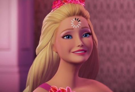 Barbie Funny Face, Funny Barbie Pics, Barbie Memes Funny, Cartoon Character Aesthetic, Aesthetic Small Tattoos, Barbie Humor, Kiri Avatar 2, Wispy Curtain Fringe, Princess Gone Bad